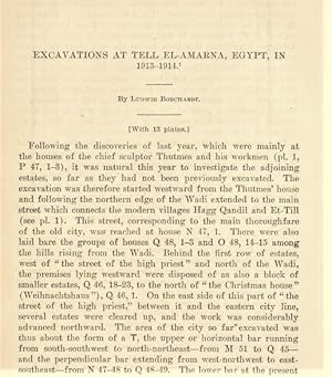 Seller image for Excavations at Tell El Amarna, Egypt, In 1913 - 1914 for sale by Legacy Books II