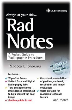 Imagen del vendedor de Rad Notes: A Pocket Guide to Radiographic Procedures a la venta por moluna