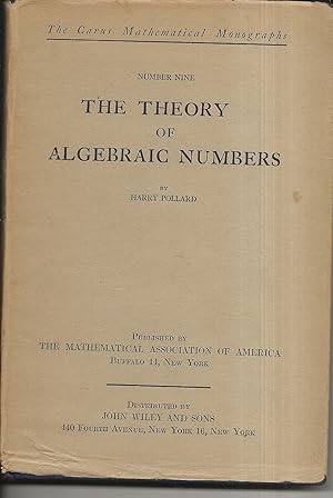 Imagen del vendedor de The Theory Of Algevraic Numbers: a la venta por Alan Newby