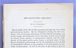 Seller image for Sir David Gill 1843 - 1914 for sale by Legacy Books II