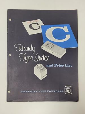 Seller image for Handy Type Index and Price List for sale by Munster & Company LLC, ABAA/ILAB