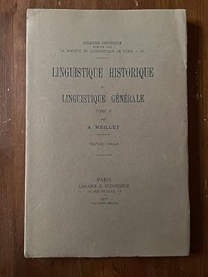 Seller image for linguistique historique de linguistique gnrale Tome 2 for sale by Librairie des Possibles