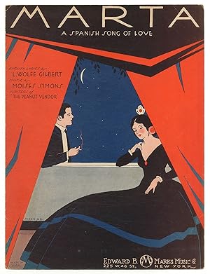 Bild des Verkufers fr [Sheet music]: Marta: A Spanish Song of Love zum Verkauf von Between the Covers-Rare Books, Inc. ABAA