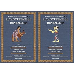 Geographische Inschriften Altägyptischer Denkmäler (2 Bände)