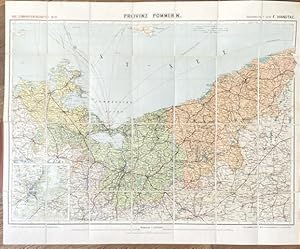 Provinz Pommern . Historische Karte.
