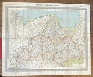 Westpreußen . Historische Karte.