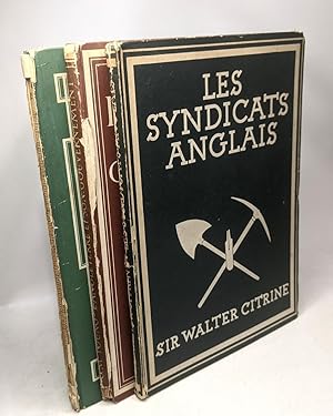 Bild des Verkufers fr Chateaux et manoirs en Angleterre (1947) + L'Angleterre et son gouvernement (1945) + Les syndicats anglais (1945) --- 3 livres collection l'Angleterre par l'image zum Verkauf von crealivres