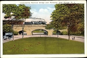 Immagine del venditore per Ansichtskarte / Postkarte East Orange New Jersey USA, Lackawanna Railroad Bridge ber Parkway venduto da akpool GmbH