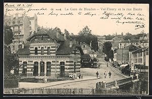 Ansichtskarte Meudon, La Gare, Val Fleury et la rue Banès, Bahnhof