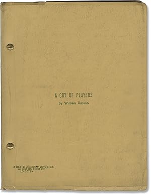 Bild des Verkufers fr A Cry of Players (Original script for the 1968 off-Broadway play) zum Verkauf von Royal Books, Inc., ABAA