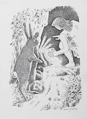Immagine del venditore per Original pen-and-ink illustration for "The Star-Child" from "The Fairy Stories of Oscar Wilde". venduto da Henry Sotheran Ltd