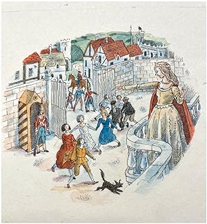 Seller image for Original pen, ink, and watercolour illustration for "The Golden Goose". for sale by Henry Sotheran Ltd