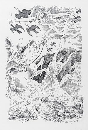Immagine del venditore per Original pen-and-ink illustration for "The Young King" from The Fairy Tales of Oscar Wilde. venduto da Henry Sotheran Ltd