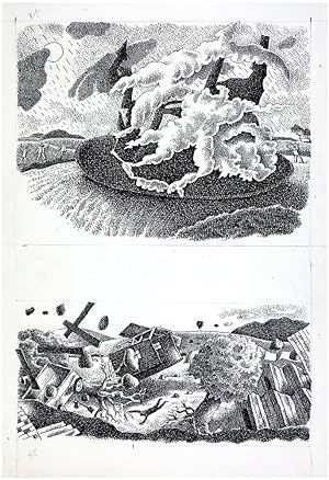 Imagen del vendedor de Original pen-and-ink illustrations [Prisoners of Saturn: An Interplanetary Adventure]. a la venta por Henry Sotheran Ltd