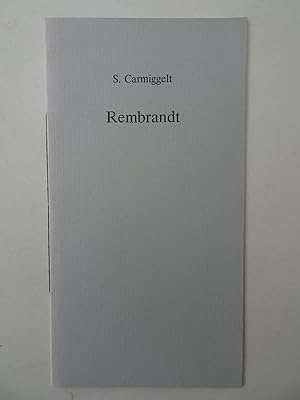Bild des Verkufers fr Rembrandt. zum Verkauf von Antiquariaat De Boekenbeurs