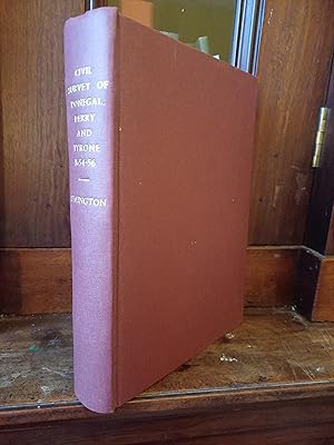 Image du vendeur pour The Civil Survey A.D. 1654-1656 Vol III Counties of Donegal, Londonderry and Tyrone with the Returns of Church Lands for the three Counties. mis en vente par Temple Bar Bookshop