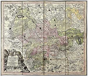 Image du vendeur pour Ducatus Brunsvicensis juxta tres suos Principatus Calenbergic, nimir et Grubenhagens." - Braunschweig Gttingen Hildesheim Hameln Wolfenbttel Halberstadt Celle Wernigerode map Karte mis en vente par Antiquariat Steffen Vlkel GmbH