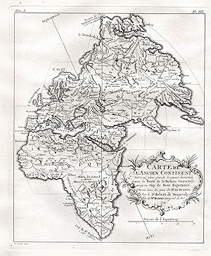 Immagine del venditore per Carte de l'Ancien Continent" - Old World / Alte Welt / World Map Mappemonde Weltkarte / Africa Europa Asia venduto da Antiquariat Steffen Vlkel GmbH