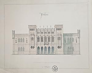 "Rathhaus" - Rathaus city hall / Zeichnung drawing / Architektur architecture