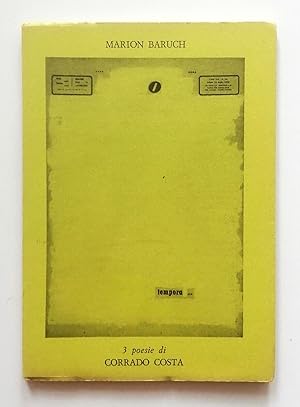 Immagine del venditore per Marion Baruch. 3 poesie di Corrado Costa. Strenna per gli amici di Paolo Franci. Scheiwiller 1973 Edizione numerata venduto da UsoLibri