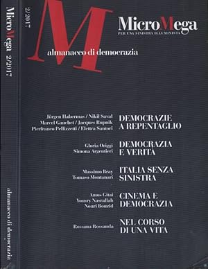 Bild des Verkufers fr MicroMega 2 - 2017 Almanacco di democrazia zum Verkauf von Biblioteca di Babele
