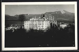 Foto-Ansichtskarte Hallein, Brand im Augustinerkloster 1943, Zerstörtes Kloster