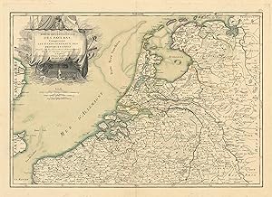 Partie Septentrionale des Pays Bas, comprenant les Etats Generaux des Provinces Unies. Dressée su...