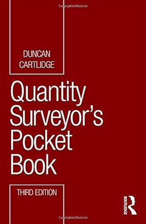 Image du vendeur pour Quantity Surveyor's Pocket Book (Routledge Pocket Books) mis en vente par WeBuyBooks