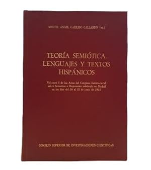 Immagine del venditore per TEORA SEMITICA. LENGUAJES Y TEXTOS HISPNICOS venduto da Luis Llera - Libros