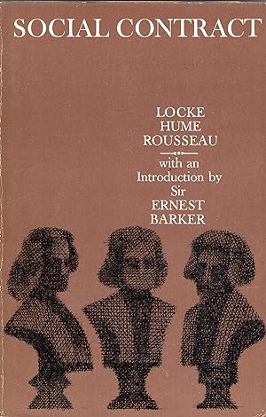 Image du vendeur pour Social Contact, Essays by Locke, Hume, and Rousseau mis en vente par A Cappella Books, Inc.