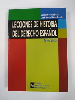 Seller image for Lecciones de historia del derecho espaol. for sale by TraperaDeKlaus