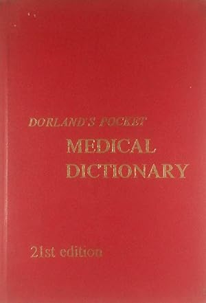 Seller image for Dorland's Pocket Medical Dictionary: 21st Edition for sale by Kayleighbug Books, IOBA