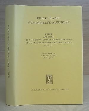Gesammelte Aufsätze - Band [ volume ] II : Arbeiten Zur Internationalen Rechtsprechung Und Zum In...