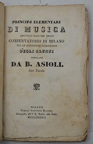 Principj elementari di musica adottati dall'I.R. Conservatorio di Milano per le ripetizioni giorn...