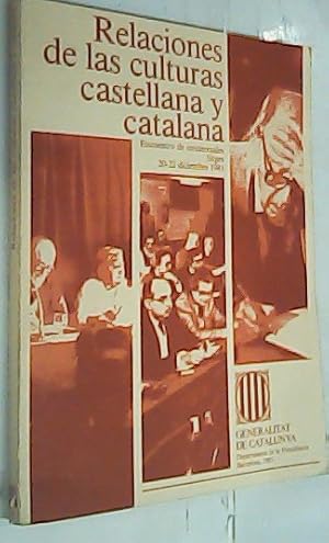 Imagen del vendedor de Relaciones de las culturas castellana y catalana a la venta por Librera La Candela