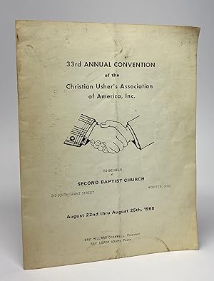 [AFRICAN-AMERICANA] [BLACK CHURCH] 33rd Annual Convention of the Christian Usher's Association of...