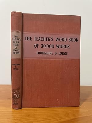 Imagen del vendedor de The Teacher's Word Book of 30,000 Words a la venta por Matthew's Books