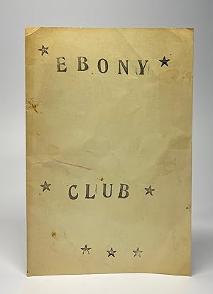 [AFRICAN-AMERICANA] [PHOTOGRAPHY] Ebony Club [nightclub photograph with handmade cover]