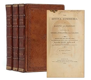 Imagen del vendedor de The Divina Commedia of Dante Alighieri, Consisting of the Inferno - Purgatorio - and Paradiso a la venta por Whitmore Rare Books, Inc. -- ABAA, ILAB