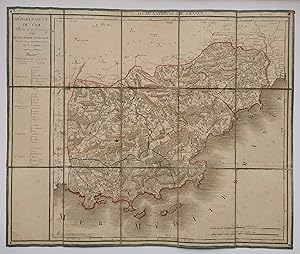 carte du Département du VAR décrété le 10 Février 1790 par l'Assemblée Nationale