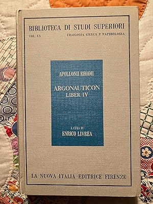 Immagine del venditore per Apollonii Rhodii Argonauticon Liber IV venduto da Curculio Scholarly Books