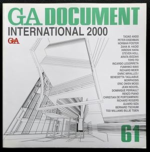 Image du vendeur pour GA Document 61 GA INternational 2000 mis en vente par JGarrison Architectural Books