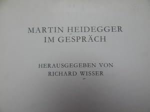 Bild des Verkufers fr Martin Heidegger im Gesprch zum Verkauf von Buchantiquariat Uwe Sticht, Einzelunter.