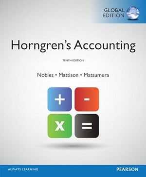 Seller image for Horngren's Accounting, Global Edition for sale by AHA-BUCH GmbH