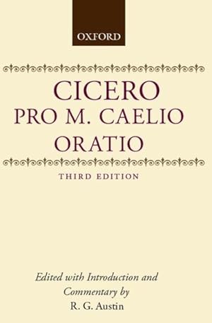 Imagen del vendedor de M. Tvlli Ciceronis Pro m Caelio Oratio a la venta por GreatBookPrices