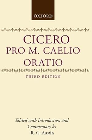 Seller image for M. Tvlli Ciceronis Pro m Caelio Oratio for sale by GreatBookPrices