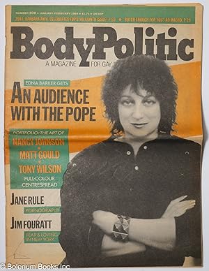 Seller image for The Body Politic: a magazine for gay liberation; #100, Jan/Feb. 1984; Edna Barker Gets an Audience With the Pope for sale by Bolerium Books Inc.