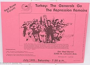 Turker: the generals go, the repression remains [handbill]