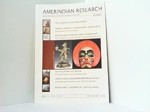 Seller image for Amerindian Research. Nr. 20, 2011. Band 6 / 2. Zeitschrift fr indianische Kulturen von Alaska bis Feuerland. for sale by Antiquariat Ehbrecht - Preis inkl. MwSt.