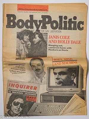 Bild des Verkufers fr The Body Politic: a magazine for gay liberation; #103, May, 1984; Janis Cole & Holly Dale zum Verkauf von Bolerium Books Inc.